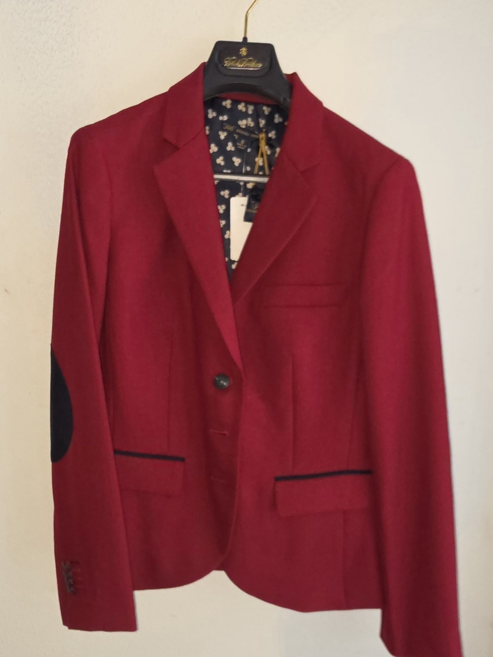 "346" Brooks Brothers Crimson Blazer with Mickey Mouse Ears Lining